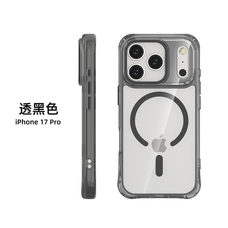 Applicable iPhone 17promax magnetic mobile phone case all-inclusive anti-drop iphone17 transparent mobile phone protective case 17air new case advanced sense magsafe magnetic case super anti-drop Phone accessories