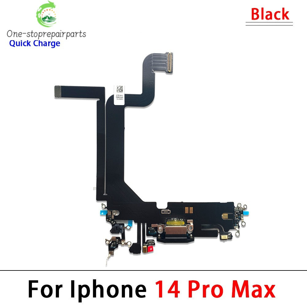 New For iPhone 11 12 13 14 15 Pro 11Pro 12Pro 13Pro Max Mini Plus USB Charger Charging Dock Port Connector Microphone Flex Cable  iPhone phone repair parts