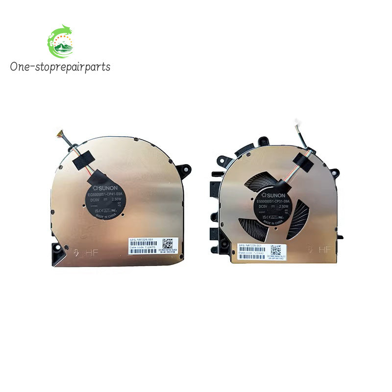New Original Laptop CPU GPU Cooling Fan For HP Envy 17-DA TPN-C176 N87224-001 N87225-001 HP laptop repair parts