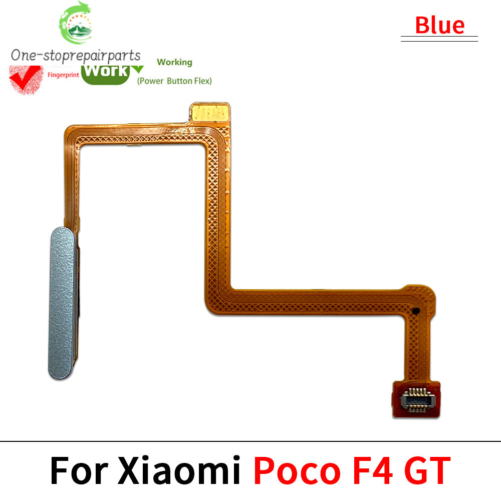 New Fingerprint Flex Cable For Xiaomi Mi Poco F3 F4 GT F5 5G Home Menu Button Key Flex Cable Replacement Parts Xiaomi  Xiao mi phone repair parts