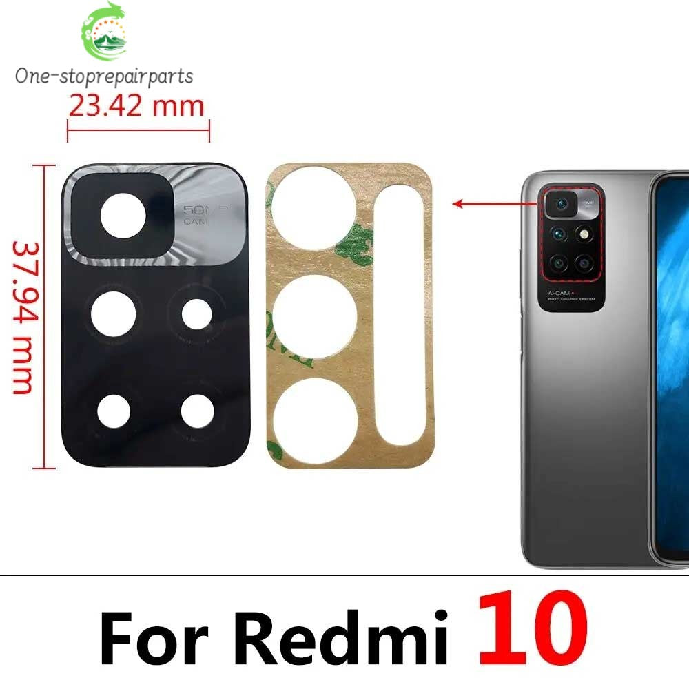 New Back Rear Camera Glass Lens For Xiaomi Redmi 10 10A 10C Replacement Parts  Xiaomi  Xiao mi phone repair parts
