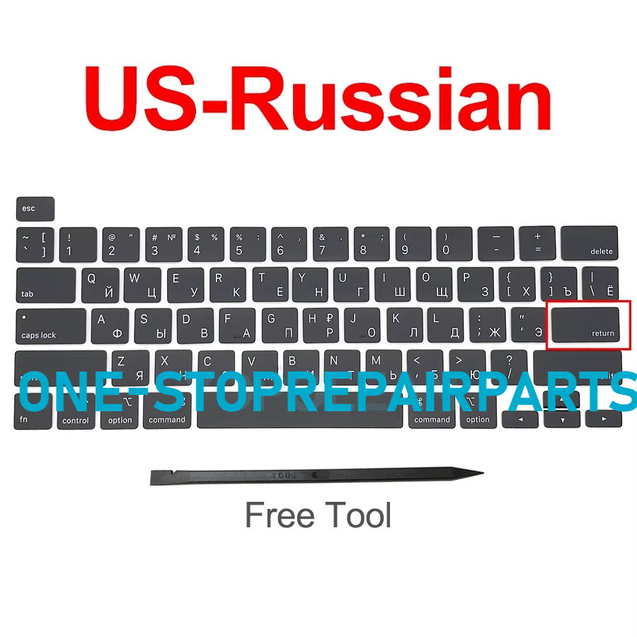 New Laptop A2141 A2289 A2251 Key Keycaps Keys Cap Keyboards Scissor Repair For Macbook Pro Retina 13" 16" 2019 2020 Year Macbook repair parts