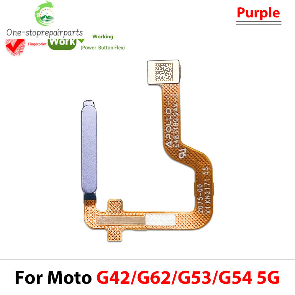 Home Button FingerPrint Touch ID Sensor Flex Cable For Motorola Moto G22 G42 G62 G53 G54 E32 Replacement Parts Motorola phone repair parts