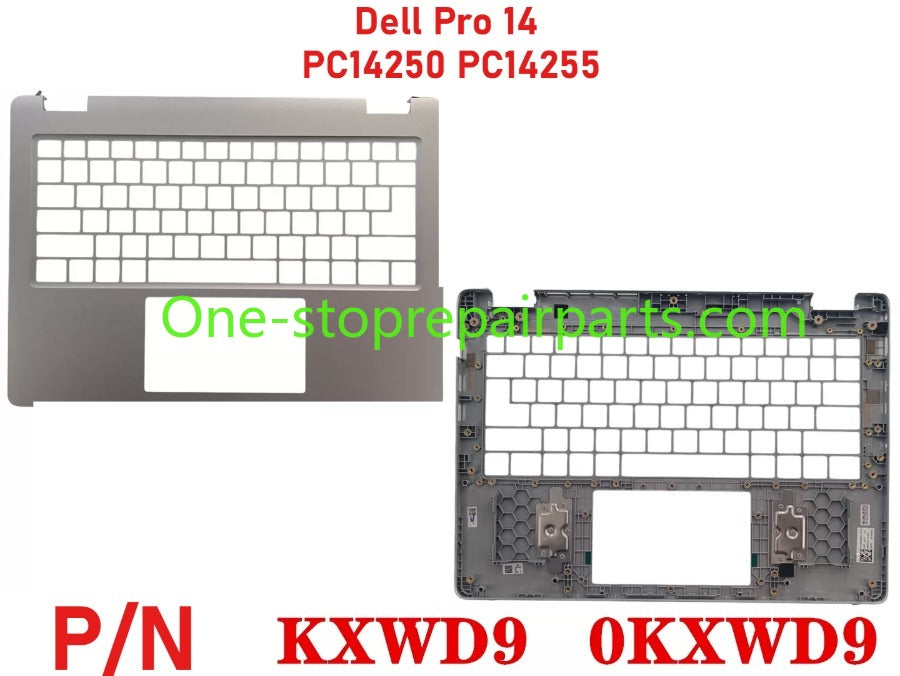 Dell Pro 14 PC14250 PC14255  lcd back cober uppler palmrest bezel bottom hinge cover keyboard touchpad 0K2C6C 0DK0V6 0MCMRV
