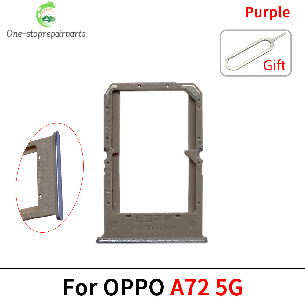 New For OPPO A72 A74 A77 A77s A78 4G 5G SIM Card Tray Slot Holder Adapter Accessories OPPO phone repair parts