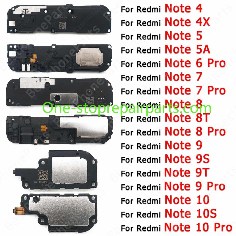 Loudspeaker For Xiaomi Redmi Note 10 Pro 10S 9 9S 9T 8 8T 7 6 5 5A 4 4X Loud Speaker Buzzer Ringer Sound Module Xiaomi phone repair parts