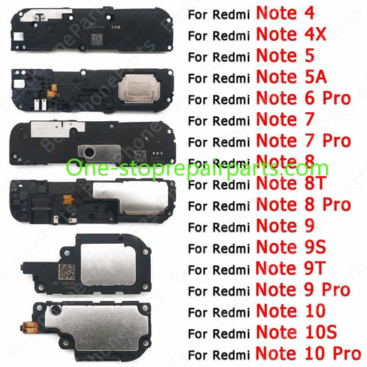 Loudspeaker For Xiaomi Redmi Note 10 Pro 10S 9 9S 9T 8 8T 7 6 5 5A 4 4X Loud Speaker Buzzer Ringer Sound Module Xiaomi phone repair parts