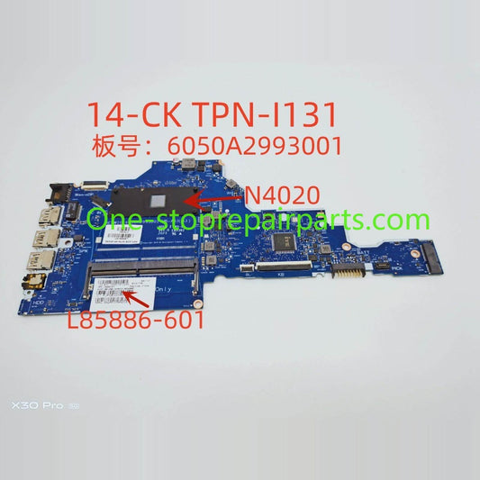 Motherboard for HP TPN-I131 14-CS 14-CK L85886-601 6050A2993001 Intel Celeron N4020 64GB main system board