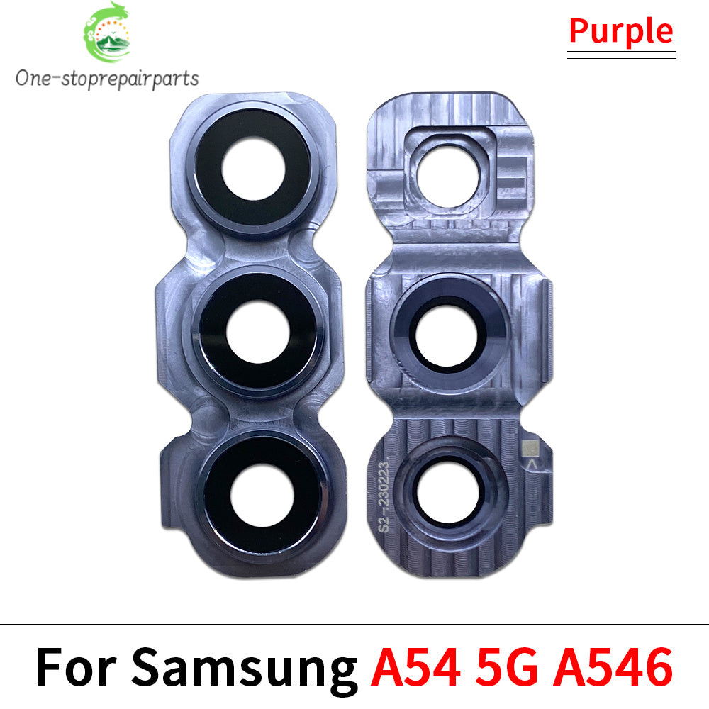 New Rear Camera Glass Lens Cover With Frame Holder For Samsung A26 A56 A34 A54 S24 Fe 5G Replacement Parts Samsung phone repair parts
