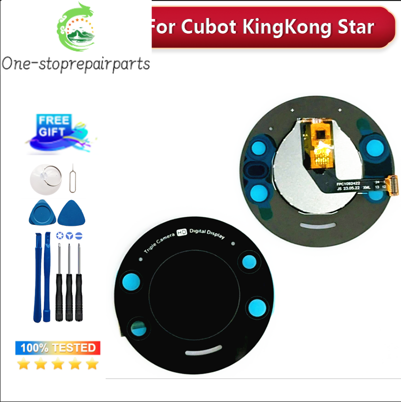 New Original Custom Screen For Cubot KingKong Star Back Cover Custom Screen Assembly Replacement Display Other brand Phone repair parts
