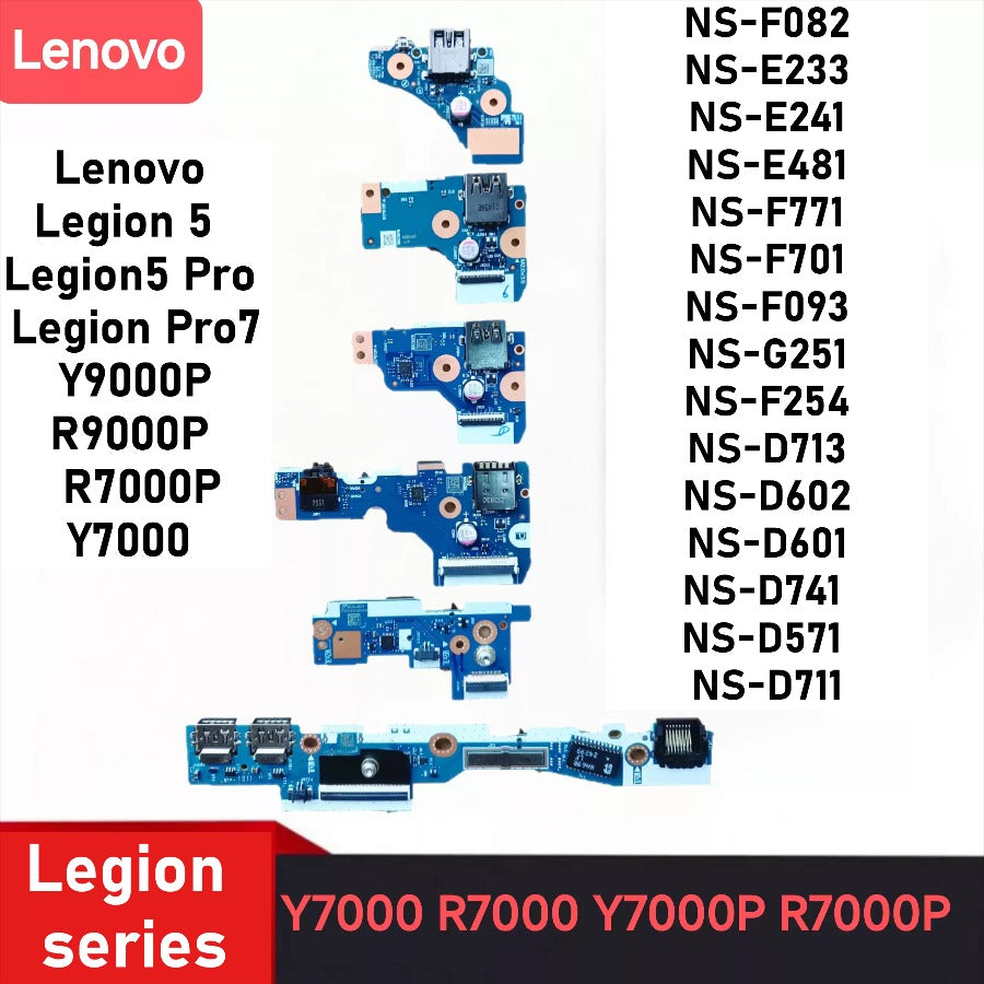 USB Audio I/O HDMI Board Daughterboard For Lenovo Legion 5 / 5 Pro Pro 7 Y9000P R9000P Savior R7000P Y7000 16IRX8H 16IAH7H 16ARH7H 15IAH7 15ARH7 NS-F082 NS-E233 NS-E241 NS-E481 NS-F771 NS-F701 F093 NS-G251 NS-F254 D713 Lenovo laptop repair parts
