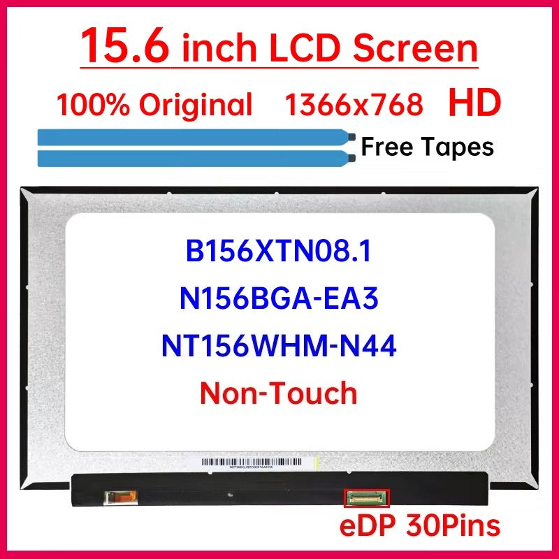 15.6" HD LCD Screen N156BGA-EA3 NT156WHM-N44 B156XTN08.1 For Lenovo IdeaPad 3 15ADA05 Display Matrix Panel Replacement Non-Touch Lenovo laptop repair parts