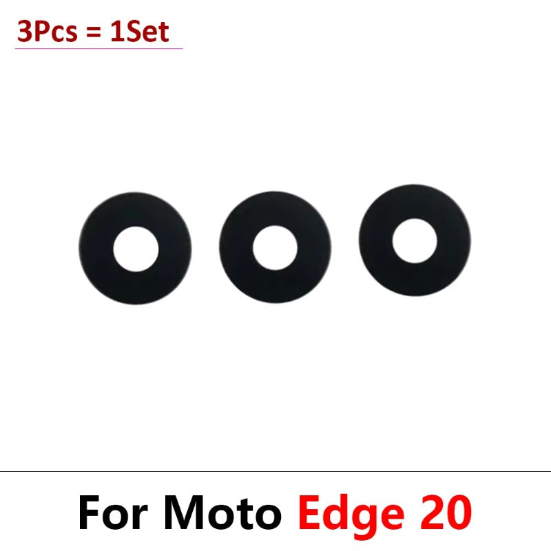 New Camera Glass Lens Back Rear Camera Glass Lens with Ahesive Sticker For Motorola Moto Edge 20 30 40 Pro Lite Neo Fusion Motorola phone repair parts