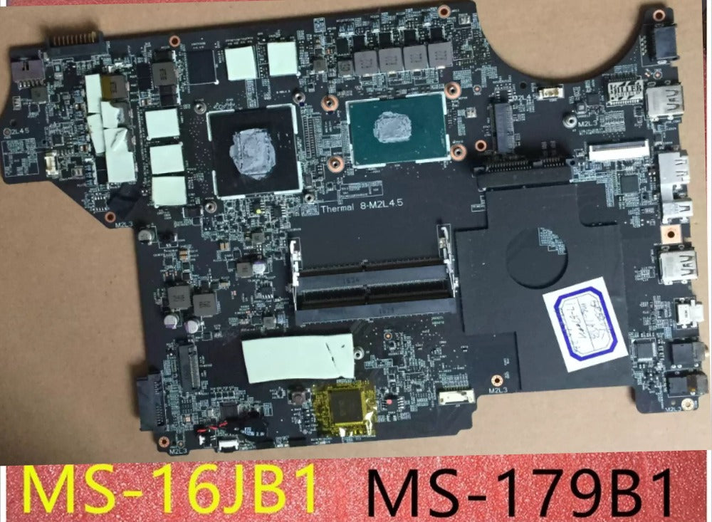 Original MS-16JB1 VER 1.0 FOR MSI GE62VR GP62VR GE72VR GP72VR LAPTOP MAINBOARD WITH GTX1060M AND CPU Fully Tested MSI laptop repair parts