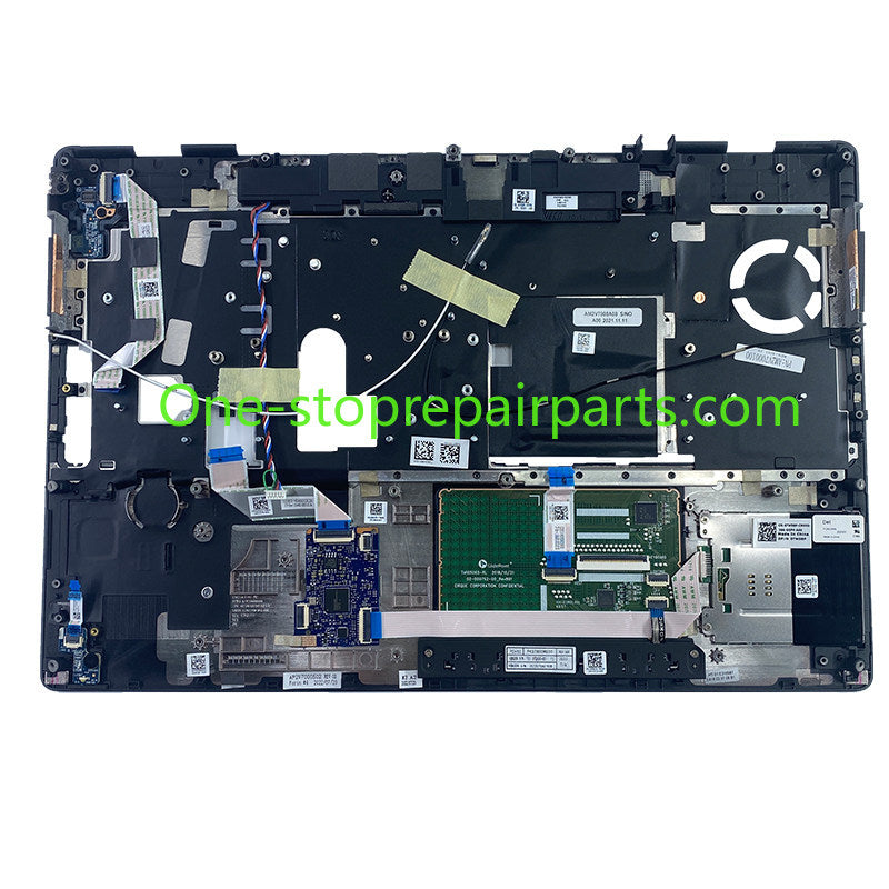 Palmrest Touchpad Assembly For DELL Precision 7560 0TW58P Topcase palmrest assembly with Smart Card Reader Dell laptop repair parts