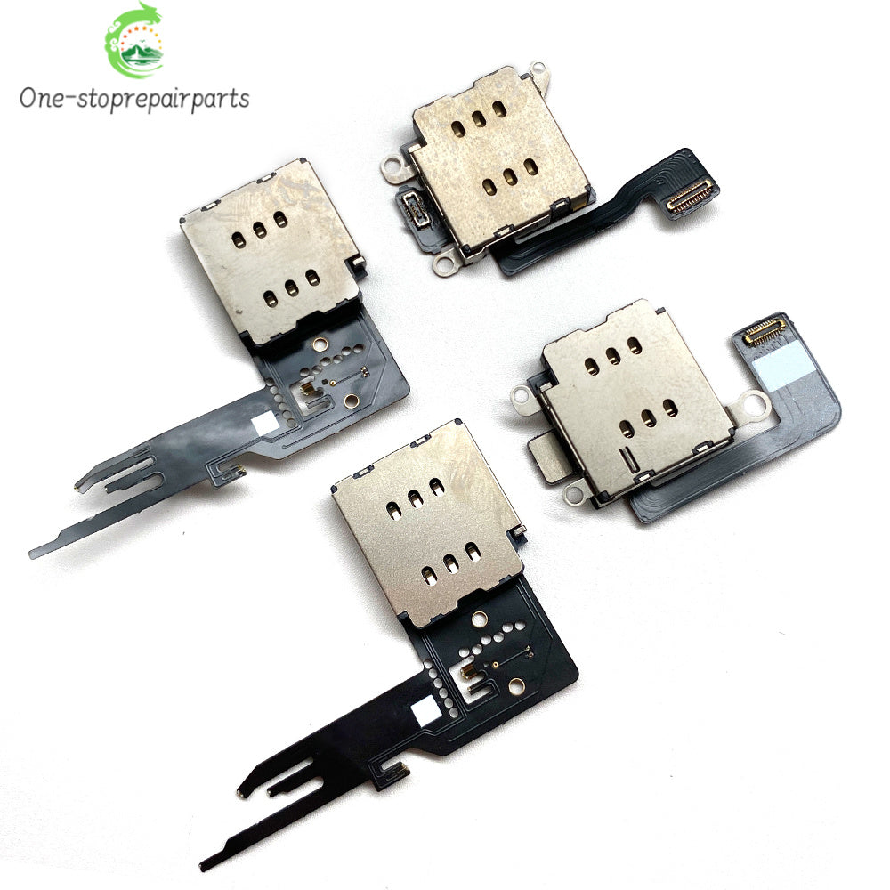 SIM Card Tray Socket Slot Adapter Connector Reader Flex Cable Dual SIM Card For iPhone 11 12 13 14 15 Pro Max Plus Mini iPhone phone repair parts