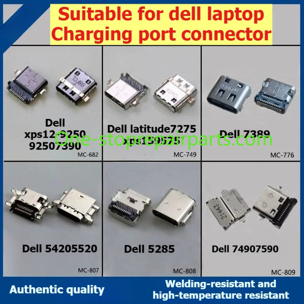 Dell XPS 12 5320 9250 7390 7389 5420 5520 5285 7490 7590 Latitude 7275 XPS15 9575 USB type-c charging port connector Built-in power interface Laptop tail plug