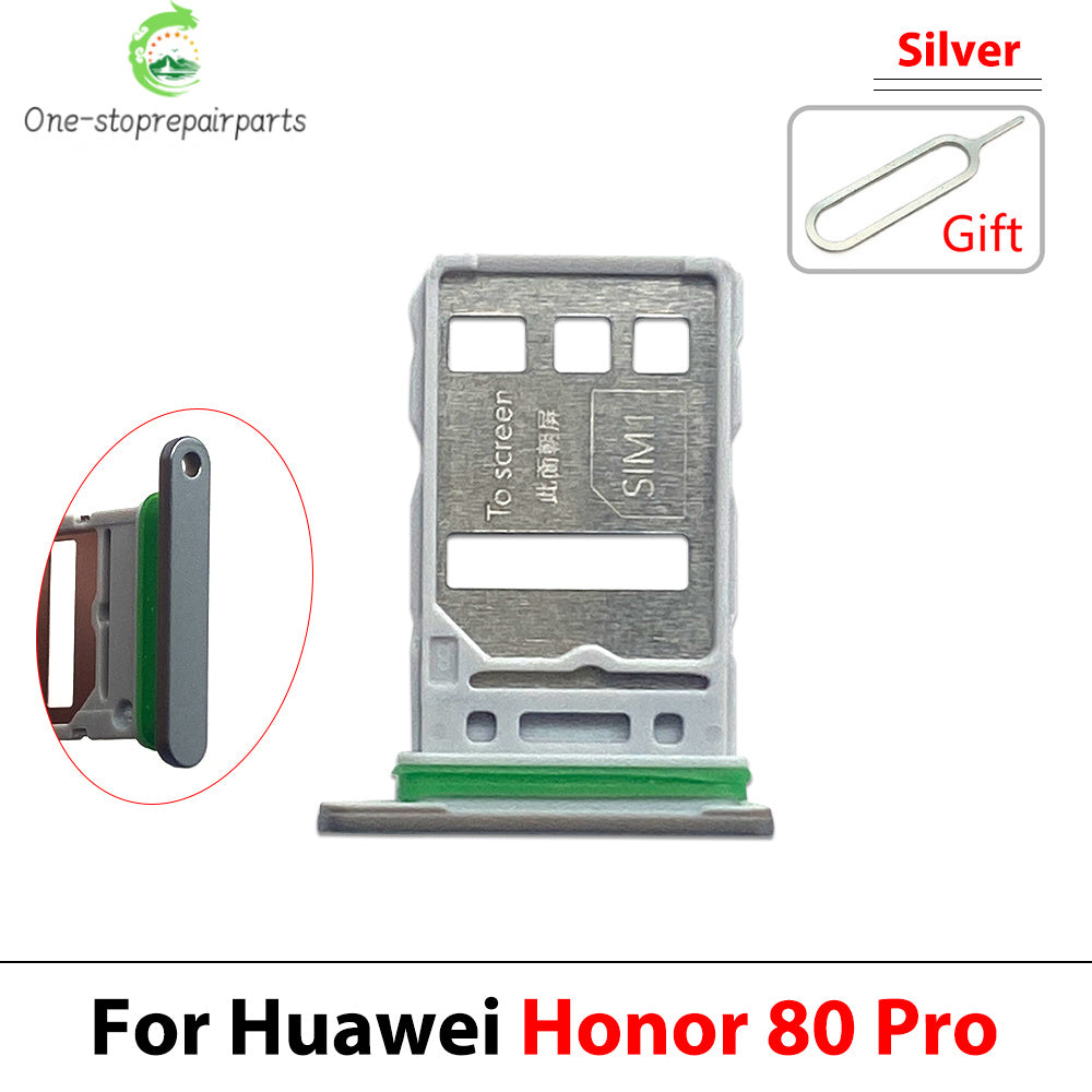 New For Huawei Honor 60 80 Pro Se SIM Card Tray Slot Holder Adapter Accessories Huawei phone repair parts
