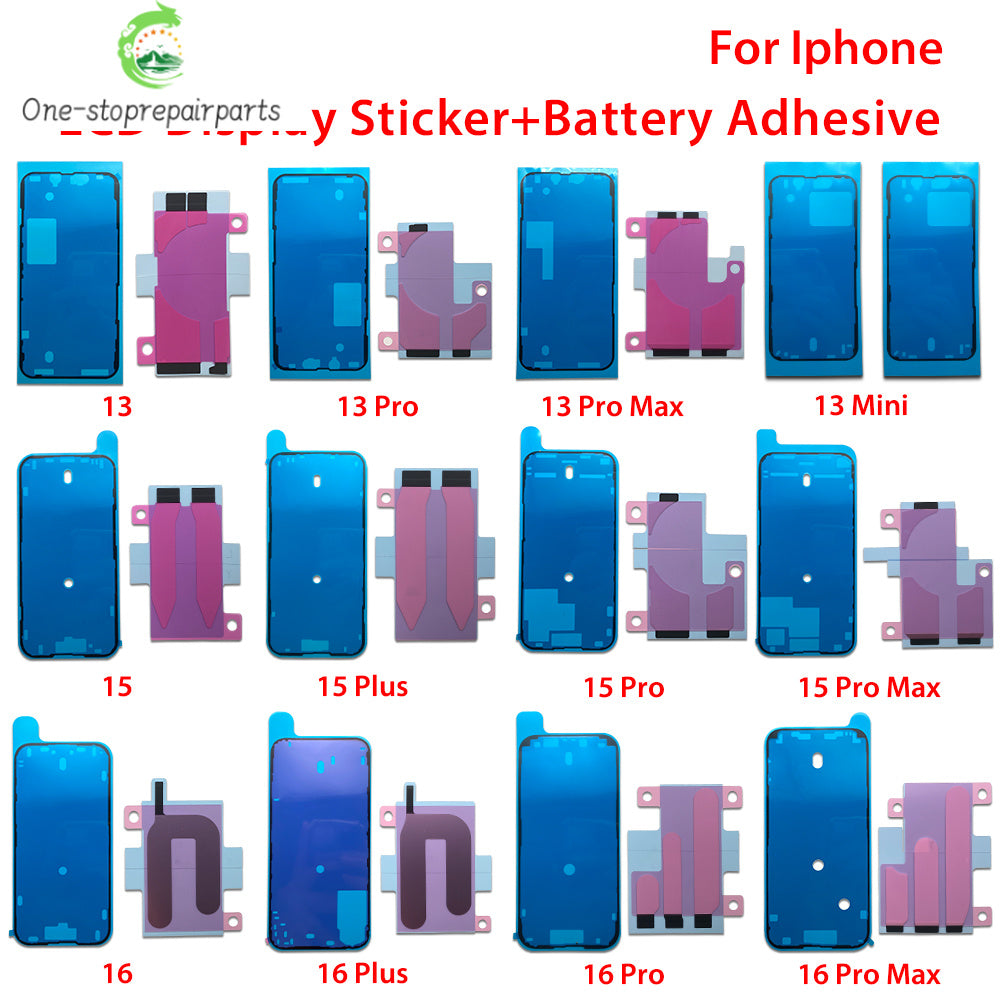 OEM Waterproof Sticker For iPhone 11 12 13 14 15 16 Pro Max Plus X Xs Seal Adhesive LCD Screen Frame Tape Glue Battery Sticker iPhone phone repair parts