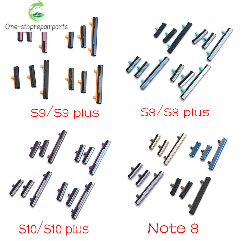 New SIde Volume Button Power ON / OFF Buttton Key Set For Samsung Note 8 S8 S9 S10 Plus Replacement Parts Samsung phone repair parts