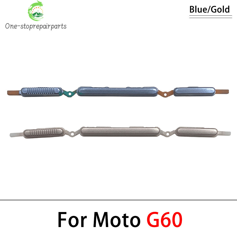 10Pcs, Power Volume Side Button Key For Motorola Moto G10 G20 G30 G50 G60 G60s G31 G71 G51 G22 G32 G52 G62 G72 G82 G13 G23 5G Motorola phone repair parts