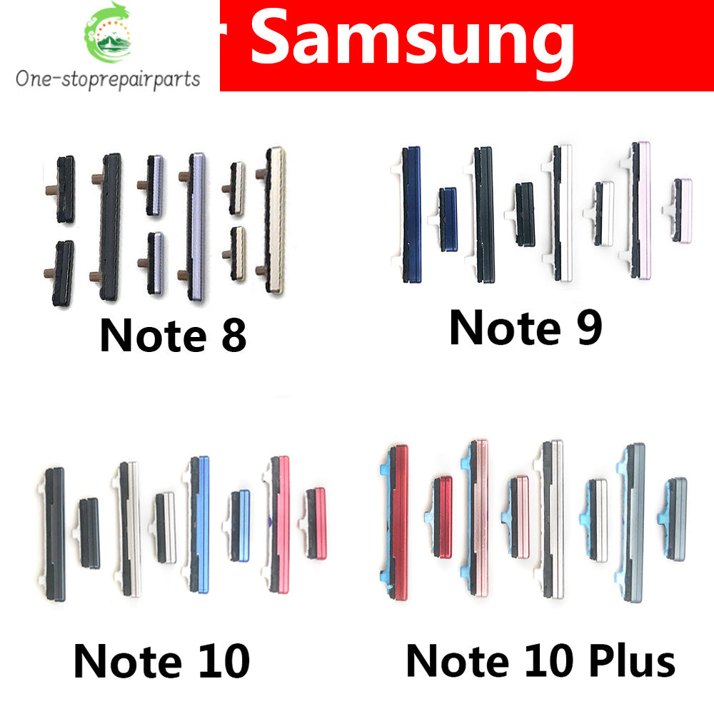 New For Samsung Note 8 9 10 Plus Power Button + Volume Side Button Key Keys Buttons Samsung phone repair parts