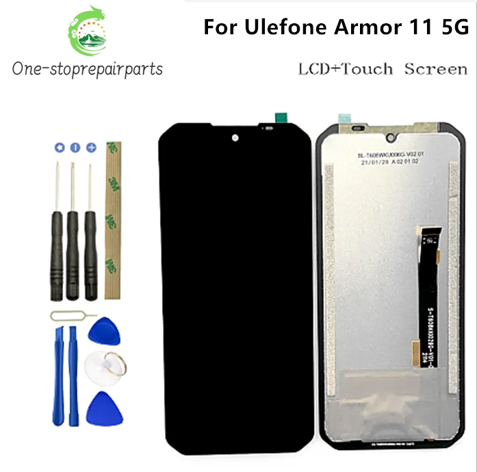 New For Ulefone Armor 11 LCD Display Touch Screen Digitizer Assembly LCD For Ulefone Armor 11T 5G Display LCD Screen Replacement Other Brand Phone repair parts