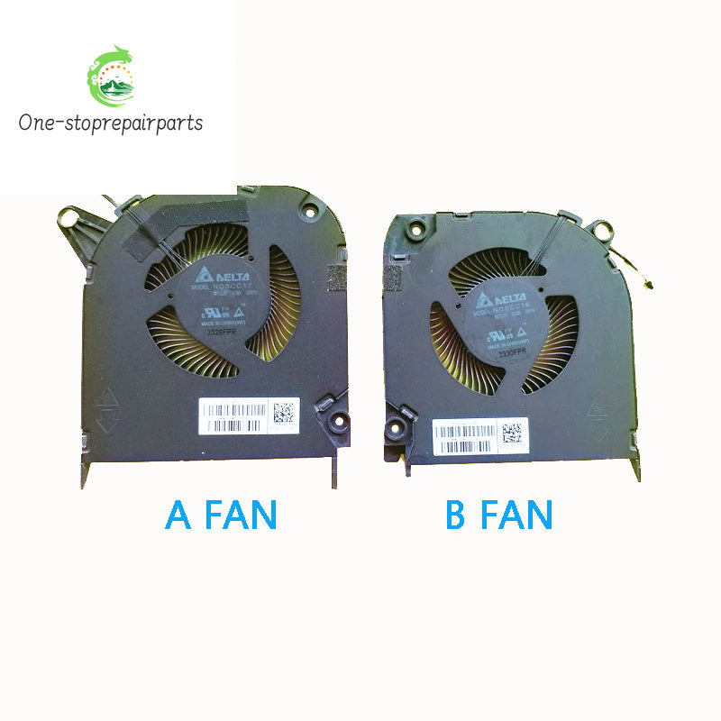 New Original LAPTOP CPU GPU Cooling Fan FOR HP OMEN 9 slim TPN-C171 N43727-001 HP laptop repair parts