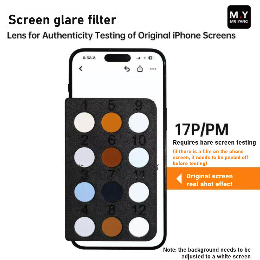 Mobile phone FOG screen detector Assemble screen Lens for Authenticity Testing of Original iPhone Screens Professional equipment phone repair tools