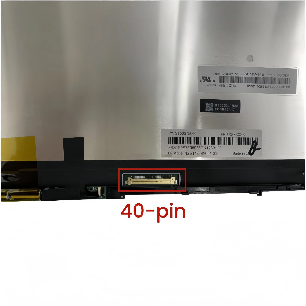 13.5-inch for Lenovo ThinkPad X1 Titanium Type 20QA 20QB LCD Touch Screen Assembly with Digitizer Board B135QAN01.0 LPM135M467 Lenovo laptop repair parts