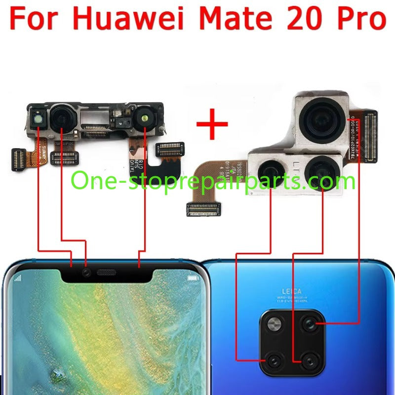 Front Back Camera For Huawei Mate 20 Lite Mate20 Pro X 20X Selfie Backside Small Rear Frontal Camera Module HUAWEI phone repair parts