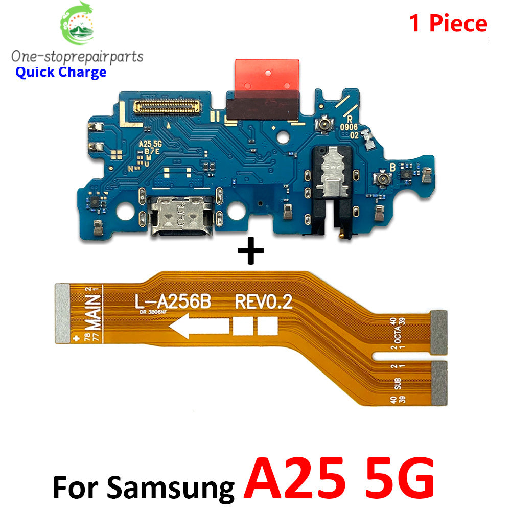 New For Samsung A15 A25 A35 A55 A16 A26 A56 A17 4G 5G USB Charging Port Board Connector Port Main Mainboard Flex Cable Samsung phone repair parts