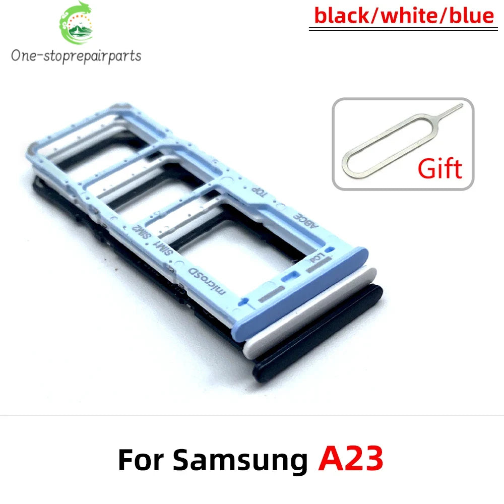 New For Samsung A23 A33 A53 A73 5G SIM Card Tray Slot Holder Replacement Parts Samsung phone repair parts