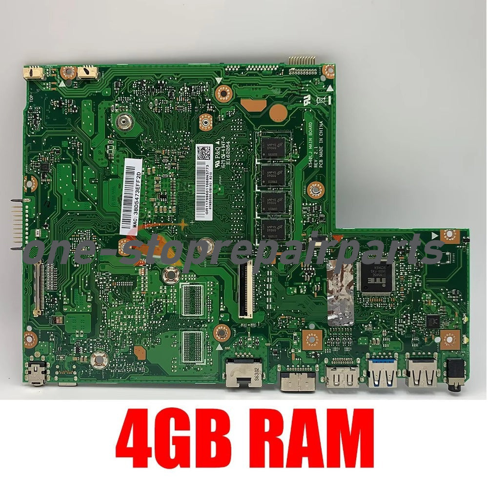 X540LA Mainboard For ASUS X540L F540L X540LJ R540L A540L Laptop Motherboard 0G/4G RAM I3 I5 I7-4th Gen I3-5005 I5-5200U I7-7500U ASUS laptop repair parts