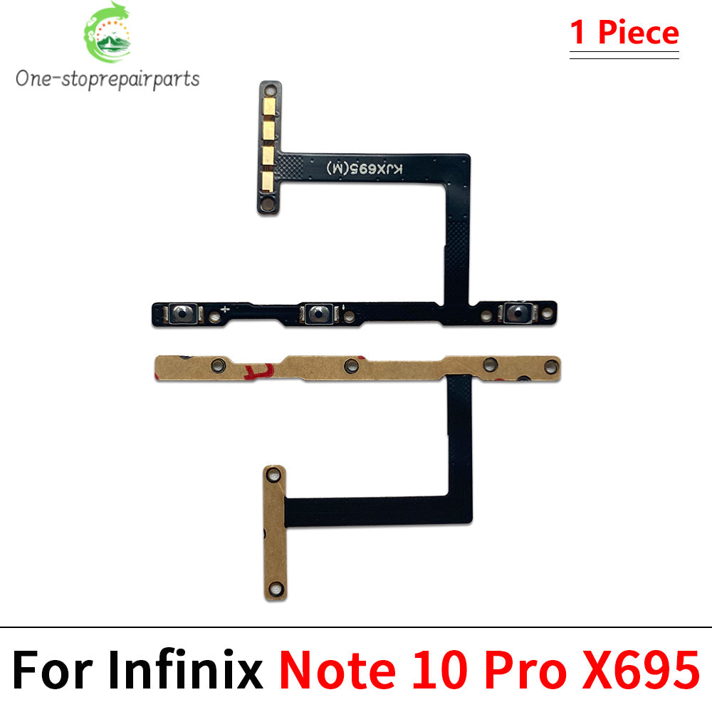 Power Switch On/Off Button Volume Key Button Flex Cable For infinix Note 10 11 12 30 30i 40 Pro VIP 4G 5G X693 X695 X663  infinix phone repair parts