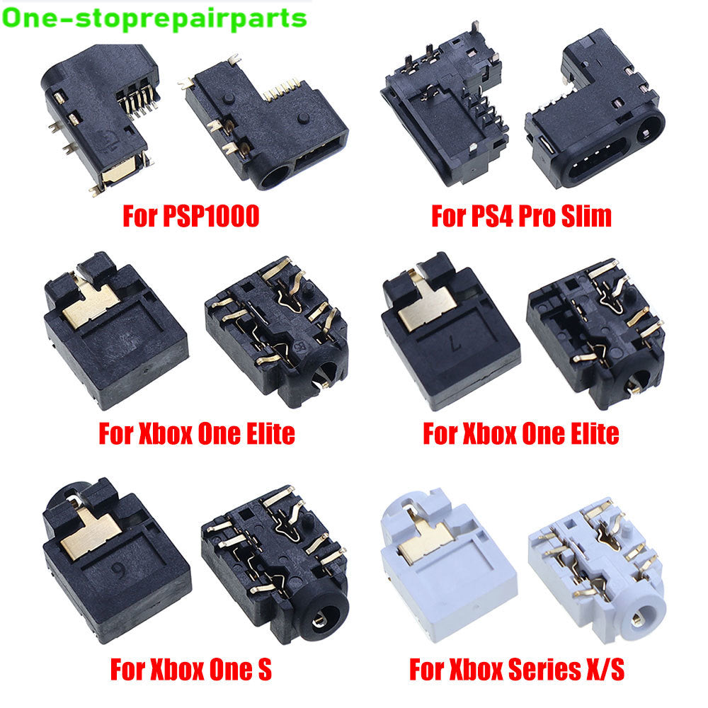 For Xbox One Elite Series X S Controller 3.5mm Headset Plug Headphone Jack Socket For PS4 Pro Slim  PSP1000 Earphone Jack Repair Game console repair parts