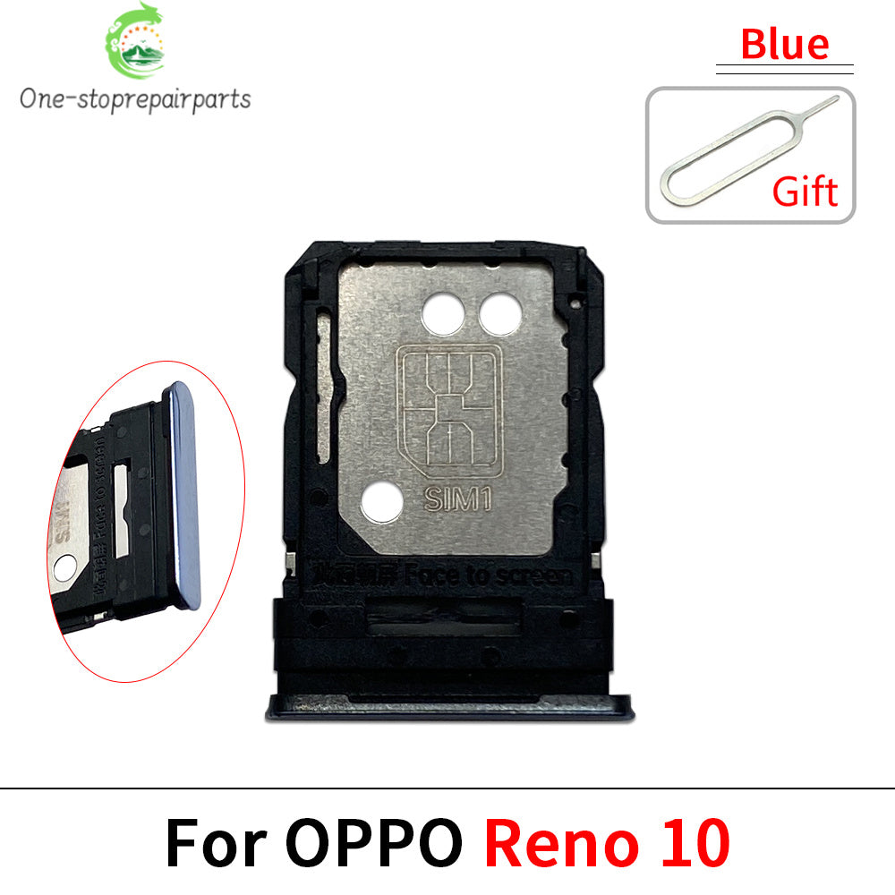 New For OPPO Reno 5 6 8 10 8T Pro Lite 4G 5G SIM Card Slot SD Card Tray Holder Adapter OPPO phone repair parts