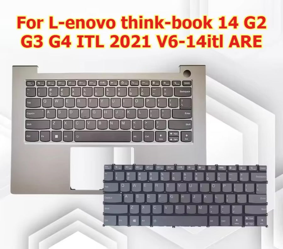 Upper case keyboard for Lenovo ThinkBook 14 G2 G3 G4 ITL 2021 V6-14itl V6-14ARE c shell cover topcase palmrest touchpad 5CB1B02800 Lenovo laptop repair parts