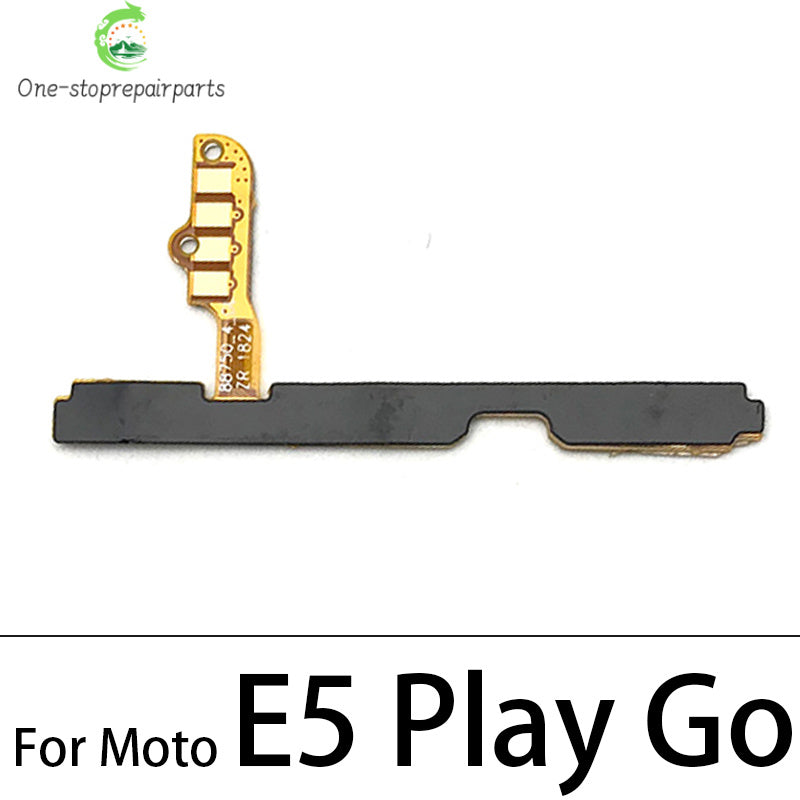 Power On Off Button Volume Side Key Flex Cable For Motorola Moto E13 E22 E32 E5 E6 E6s E7 Plus Power Play Go E20 E30 E40 Motorola phone repair parts