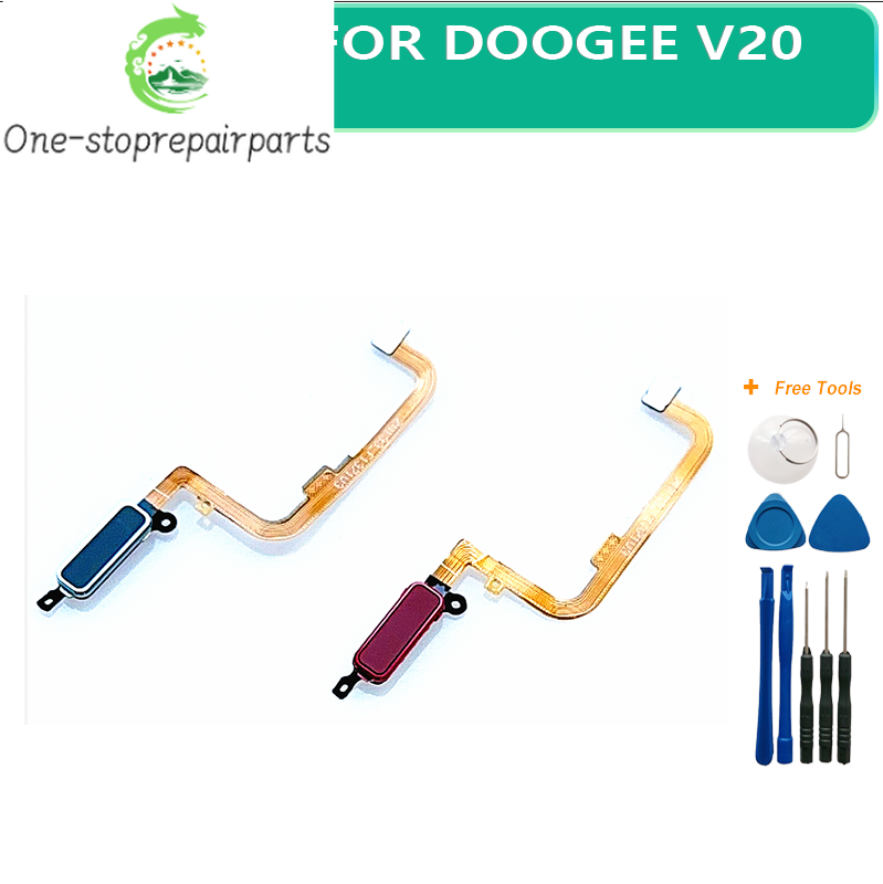 New Original For Doogee V20 Phone Fingerprint Home Button Components Sensor Flex Cable FPC Fix Accessories Doogee phone repair parts