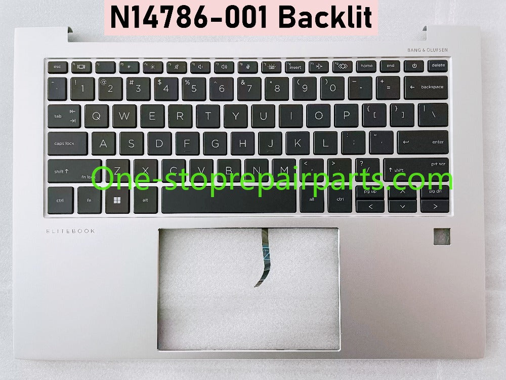 New US N14788-001 N14786-001 Top Cover with Keyboard For HP Elitebook 840 845 G9 Palmrest Upper Case + Backlight No Backlit Keyboard HP laptop repair parts
