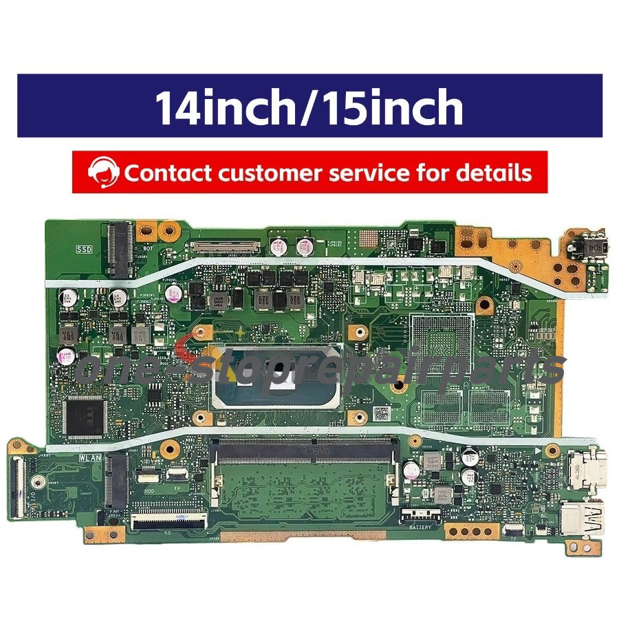 X415JA Laptop Motherboard For ASUS VivoBook X515JP X415J V4200J X515JAB V5200J X515JF A416J X515JA Mainboard With I3 I5 I7 CPU ASUS laptop repair parts