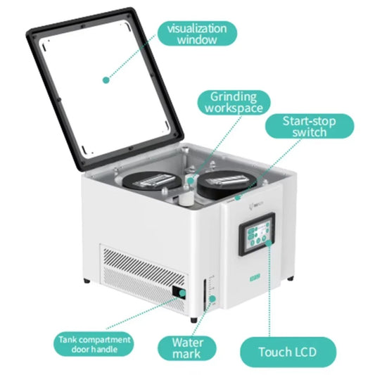 Refox AP32 Desktop Grinding Polishing Machine For iPhone X- 11 14 15   Screen Cell Phone LCD Scratch Refurbish Professional Repair Tools
