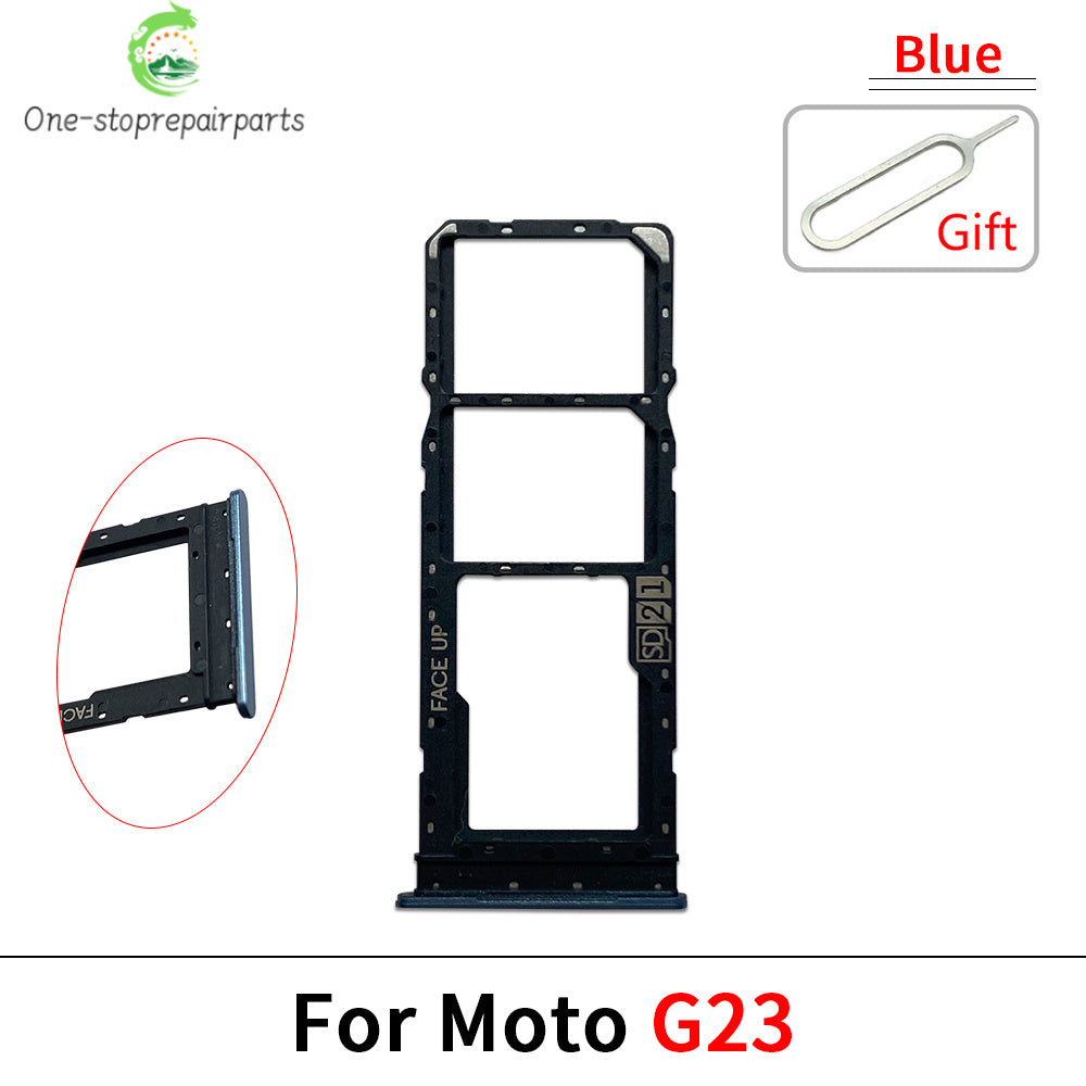 Micro Nano SIM Card Holder Tray Slot Holder Adapter Socket For Motorola Moto G13 G23 G53 G73 G84 Motorola phone repair parts