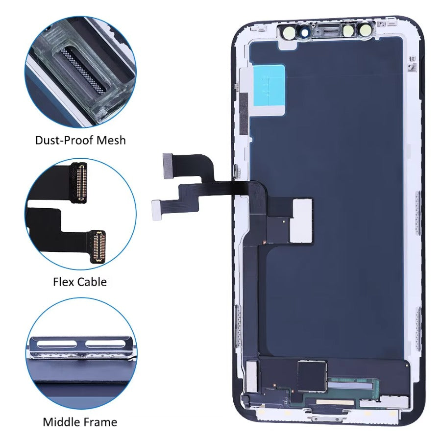 AAA+ OLED For iPhone X XR XS Max LCD Display 11 Pro Max 12 Pro 13mini Digitzer Assembly For iPhone 13 Pro Max LCD Touch Screen iPhone phone repair parts