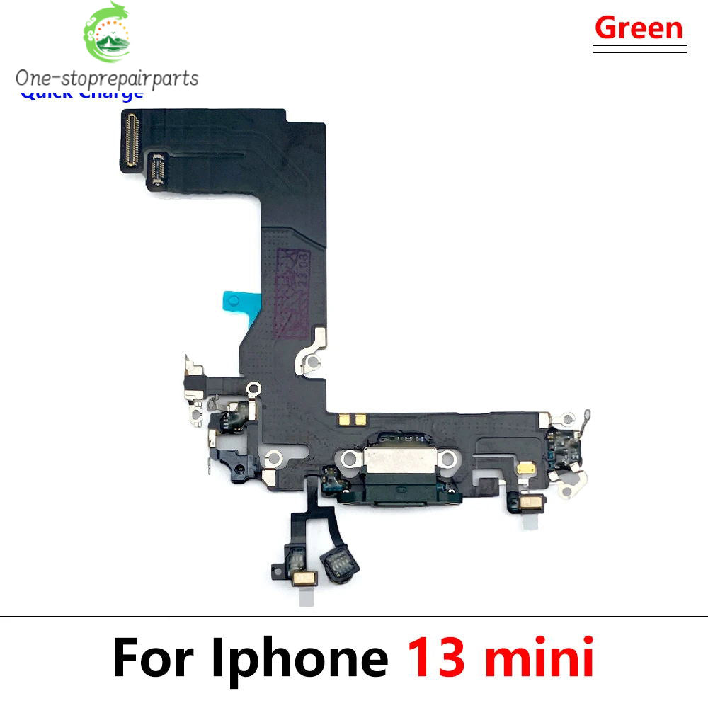 New For iPhone 13 Pro 13Pro Max Mini USB Port Charger Dock Plug Connector Charging Board FLex Cable Mic Microphone Board iPhone phone repair parts