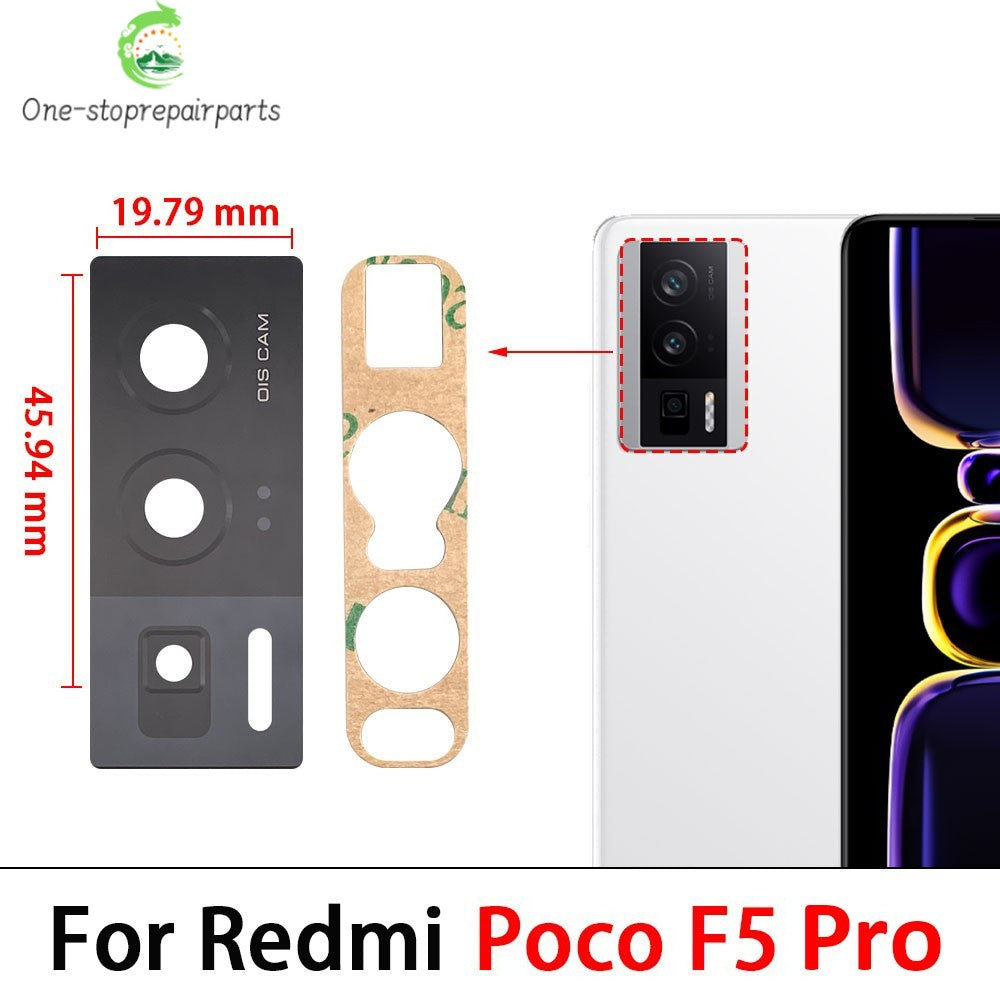 2Pcs/Lot, Back Rear Camera Glass Lens For Xiaomi Poco F3 F4 F5 M3 M4 M5 X3 X4 X5 Pro 4G 5G GT With Adhesive  Xiaomi  Xiao mi phone repair parts