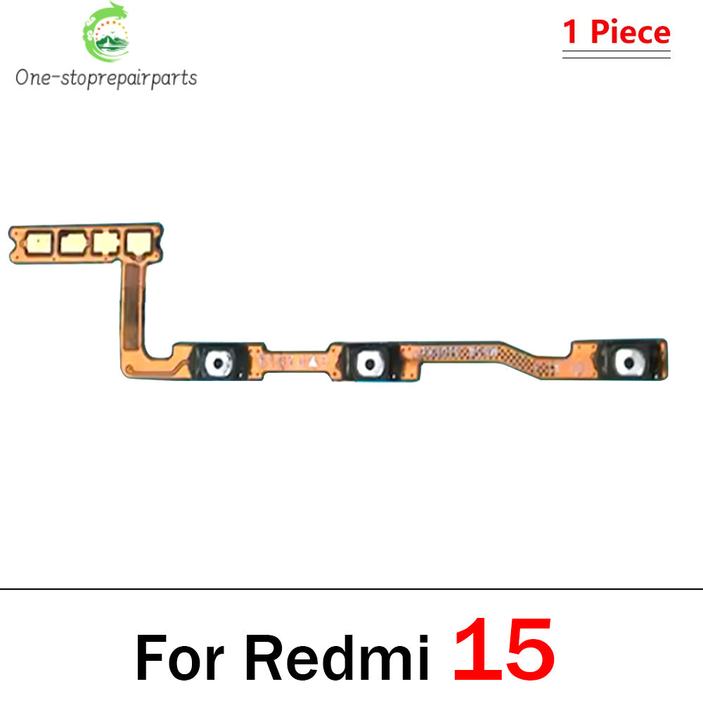 New Power Volume Button Key Flex Cable For Xiaomi Redmi 10 10A 10C 12 12C 13 13C 14C 15 15C  Xiaomi  Xiao mi phone repair parts