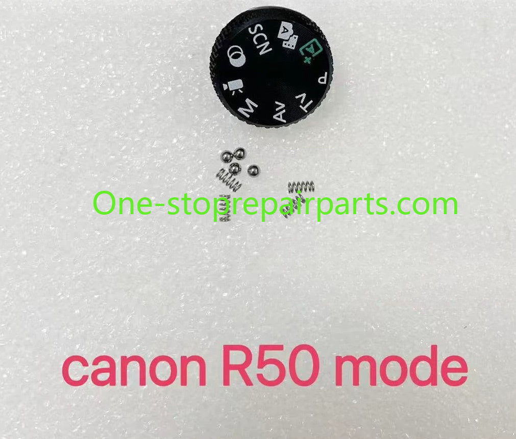 Canon EOS R50 Mode Dial Function Dial Top Cover with Iron Beads Spring with Steel Ball Function Power-on lever on/off switch button black silver Digital Camera Repair parts