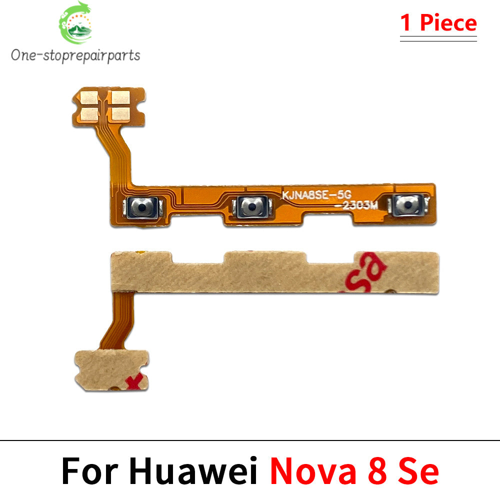 Power On Off Volume Side Button Key Flex Cable For Huawei Nova 8 8i 9 10 11 11i 12 12i Pro Se Y61 Y91 Huawei phone repair parts